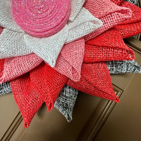 Valentines wreath, Gifts for her, Flower petal wreath - Picture 3 of 7